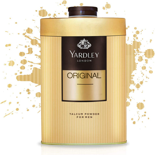 Yardley London Original Classic Perfumed Talcum Body Powder , Fresh And Scented All-Day, 250g