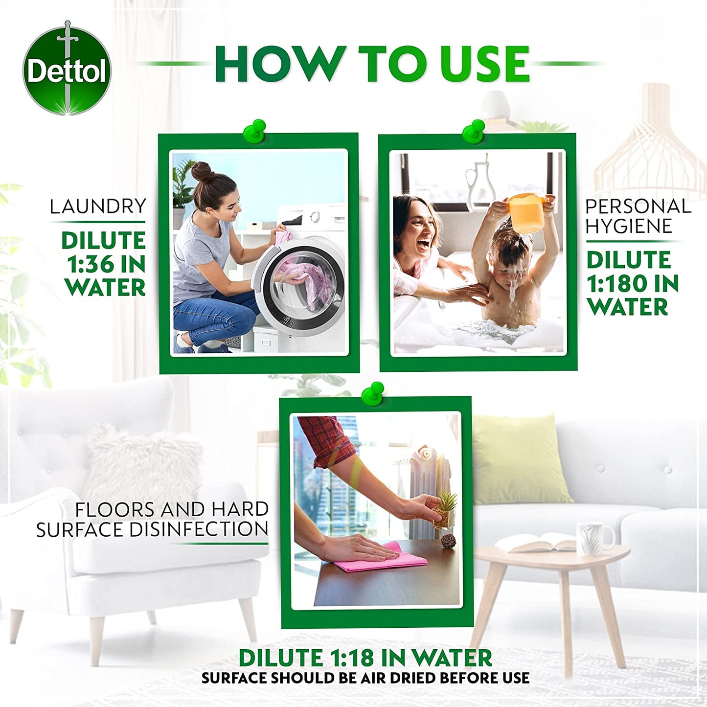 dettol-anticeptic-750mlDettol Antiseptic Antibacterial Disinfectant Liquid for Effective Germ Protection and Personal Hygiene, Used in Floor Cleaning, Bathing and Laundry, 750ml