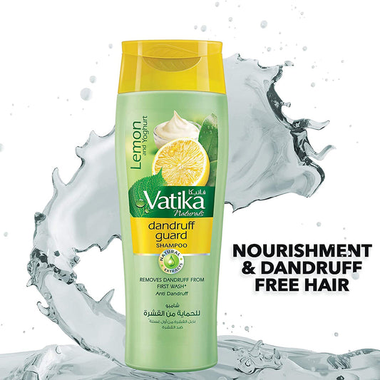 Vatika Naturals Dandruff Guard Shampoo - Enriched With Lemon And Yoghurt - 400 ml