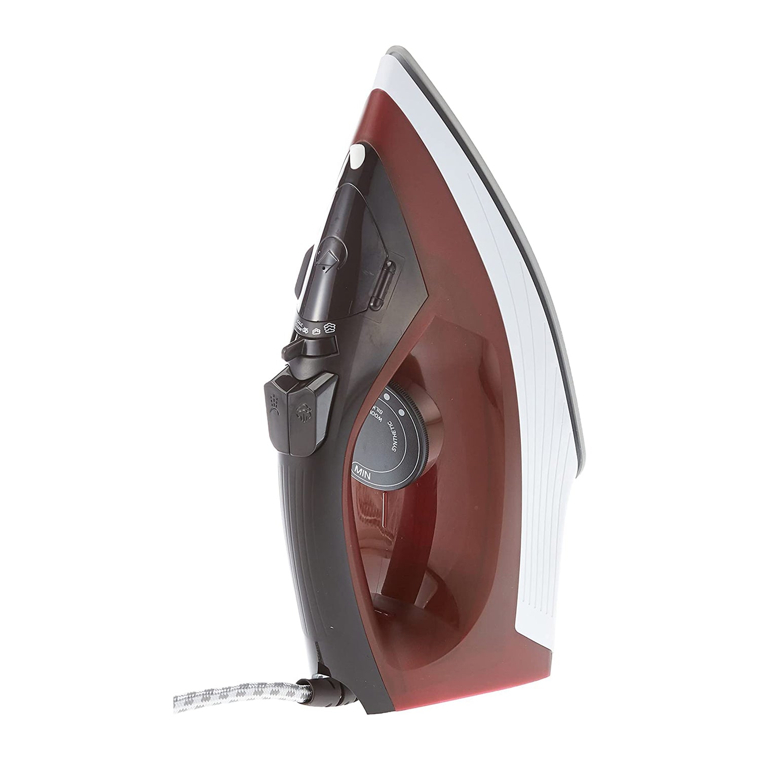 BLACK+DECKER 1600W 300ml Steam Iron, Ceramic Coated Soleplate with Anti Calc, Anti Drip, Self Clean and Auto Shutoff, Removes Stubborn Creases Quickly and Easily X1550 2 Years Warranty