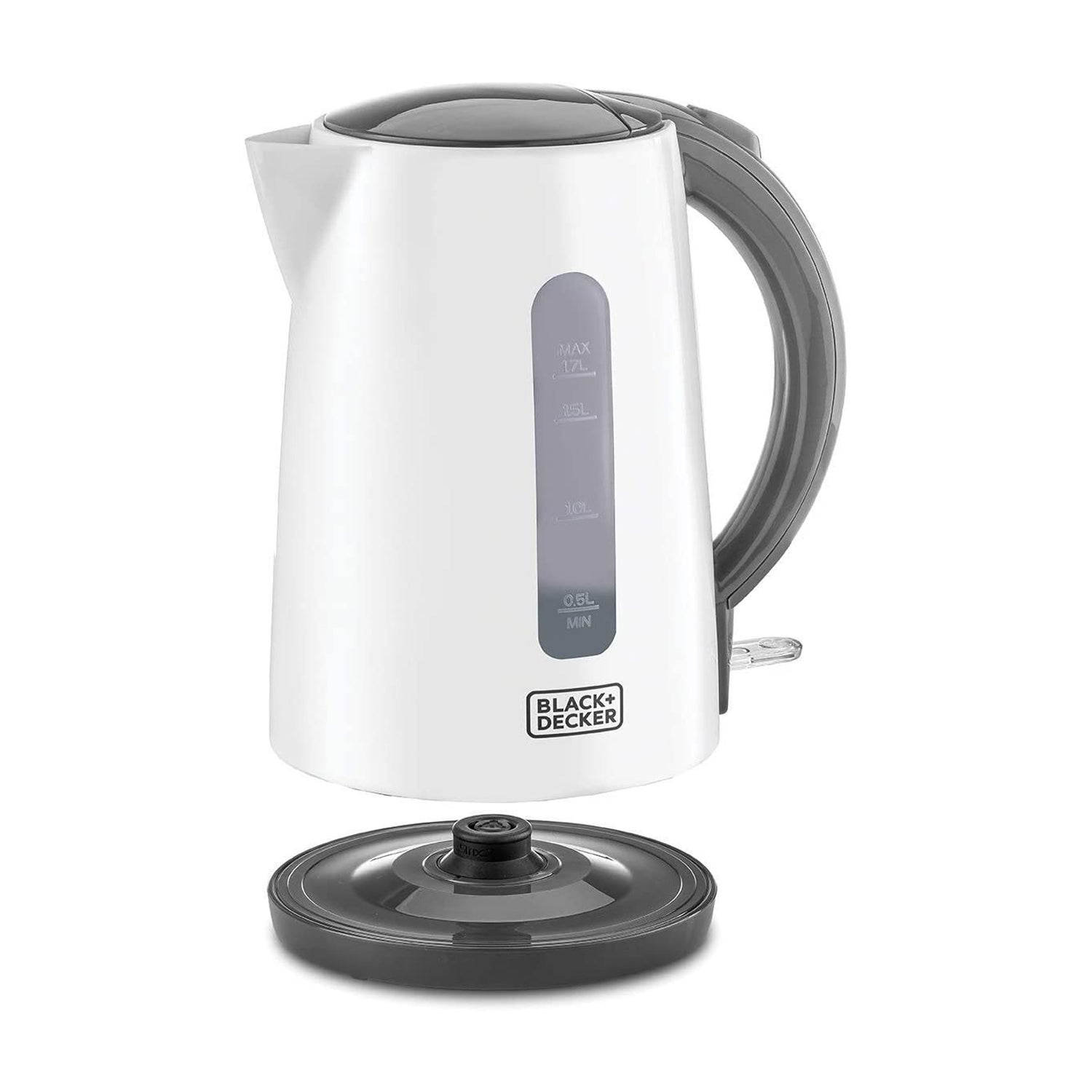 BLACK+DECKER 2200W 1.7L Cordless Electric Kettle With Water-Level Indicator, Removable Filter, Auto Shut-Off And BPA Free, Perfect for Warm Beverages JC70 2 Years Warranty