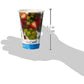 Hotpack Disposable Paper juice Cup 12 ounce with Clear Lid , for Cold Beverage , Water & juice, 25 PCS