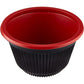 Hotpack Disposable Red & Black Base Food Storage, Hot Use, Soup Bowls 700ml with Lid, 5 PCS