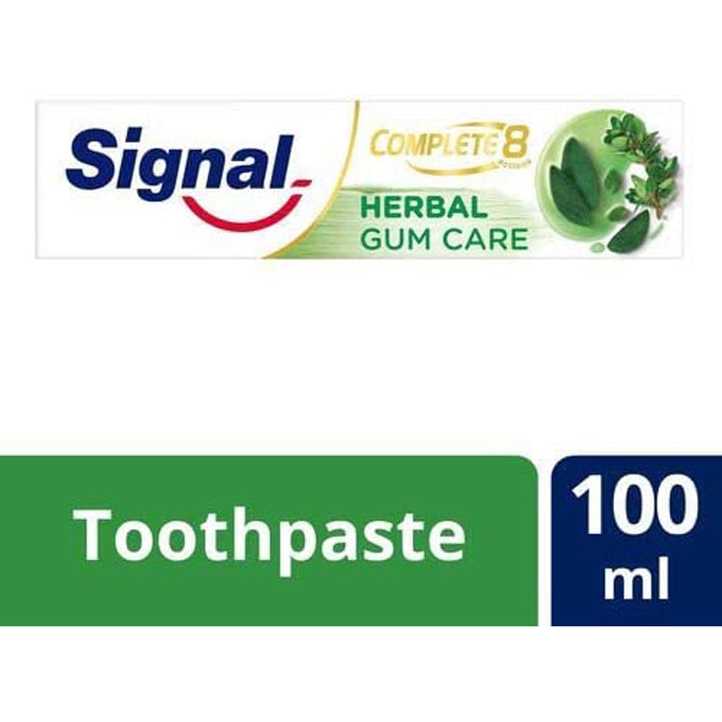 Signal Complete 8 Toothpaste - Herbal Gum Care, 100ml