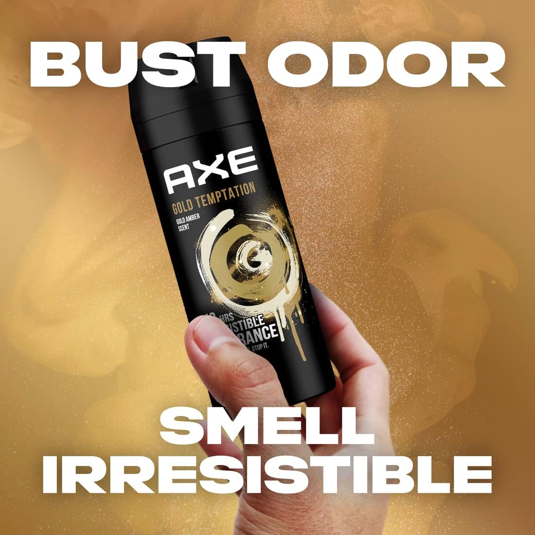 AXE Gold Temptation Deodorant Body Spray - 48hr Odour Defense, 150ml