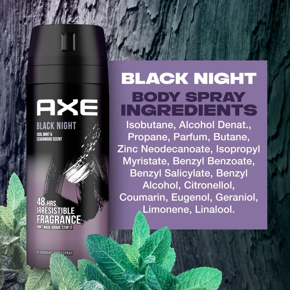 AXE Black Night 48-Hour Freshness Deodorant Body Spray - 150ml