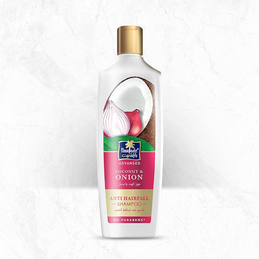 Parachute Advansed Anti-Hairfall Shampoo with Onion and Coconut | Strengthens Hairs and Reduces Hairfall | 0% Harmful Chemicals | 340ml