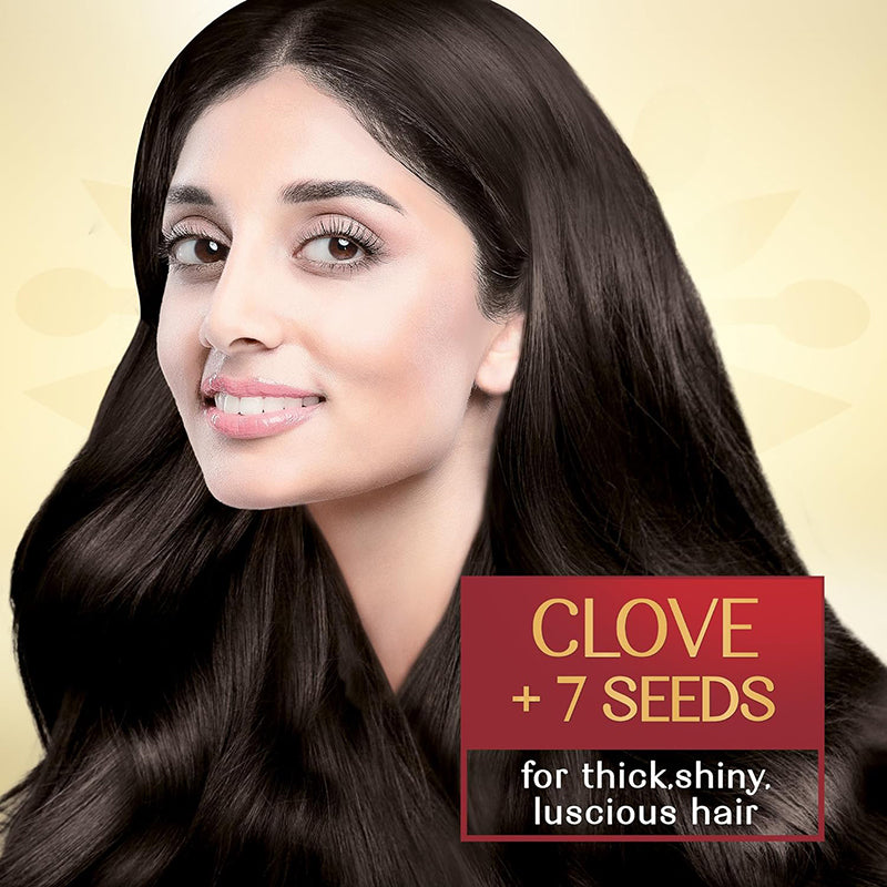 Herbsindia Clove & 7 Herbal Seeds Hair Oil With Nourish Tube | Makes Hair Thicker & Shinier | Silicone & Paraben Free | 180ml