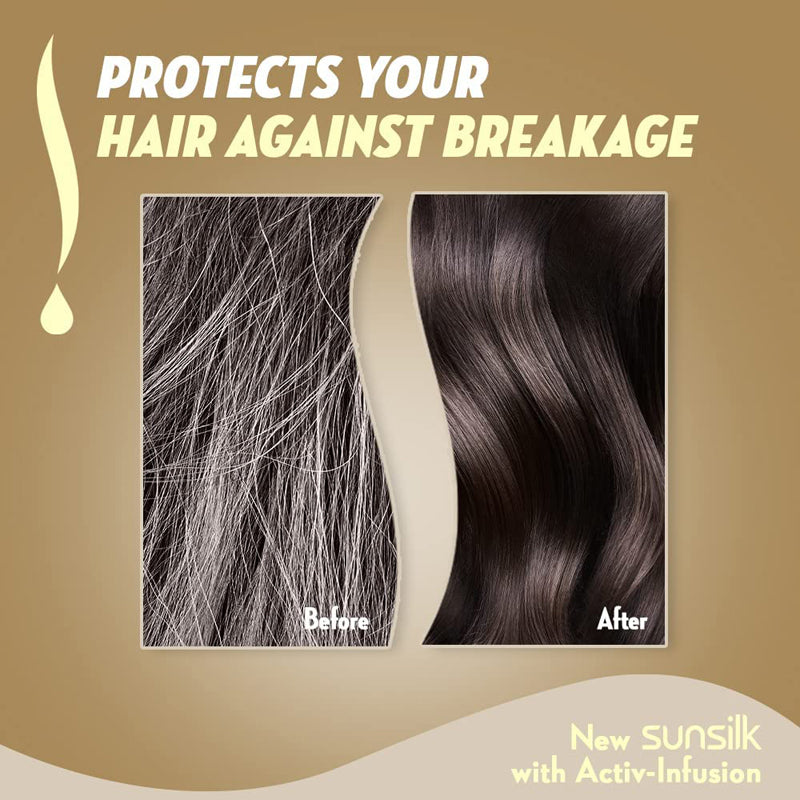 Sunsilk New Activ Infusion Hairfall Solution Conditioner, For Strong Hair With Vitamin B3, Soya Protein & Castor Oil 350 ml