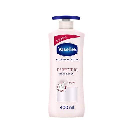 Vaseline Body Lotion Perfect 10, with AHA exfoliants for anti-aging and whitening, 400ml