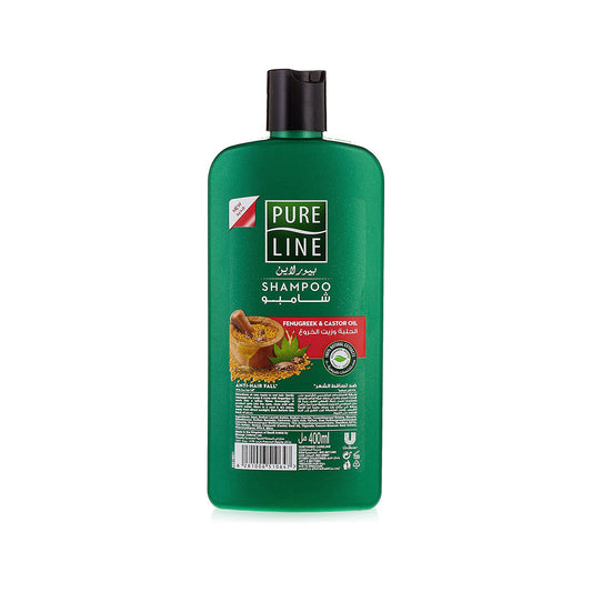 Pure Line Shampoo With Fenugreek & Castor Oil, 400 ml