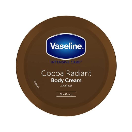 Vaseline Intensive Care Body Cream, Moisturizer For Dry Skin Cocoa Radiant With Shea Butter, For A Healthy Glow, 120Ml