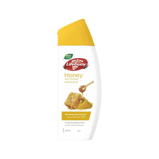 Lifebuoy Anti Bacterial Honey & Turmeric Body Wash, 300 Ml