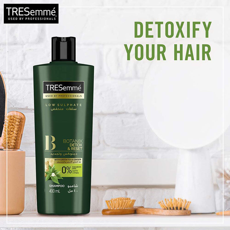 Tresemme Botanix Natural Detox & Reset Shampoo With Green Tea & Ginger, 400Ml