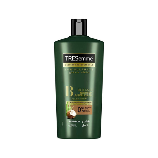 TRESemme Botanix Natural Nourish & Replenish Shampoo With Coconut Milk & Aloe Vera For Dry Hair, 600ml