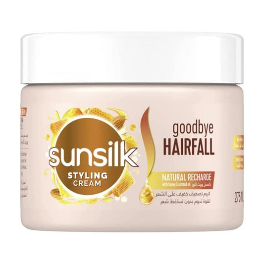 Sunsilk Goodbye Hairfall Natural Recharge Styling Cream With Honey And Almond Oil, 275ml