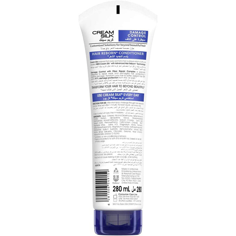 Cream Silk Damage Control Conditioner, 280Ml, Conditioner Damage Control