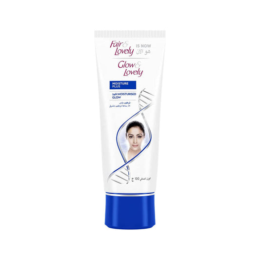 GLOW & LOVELY Formerly Fair & Lovely Face Cream with VitaGlow Moisture Plus for glowing skin, 100g