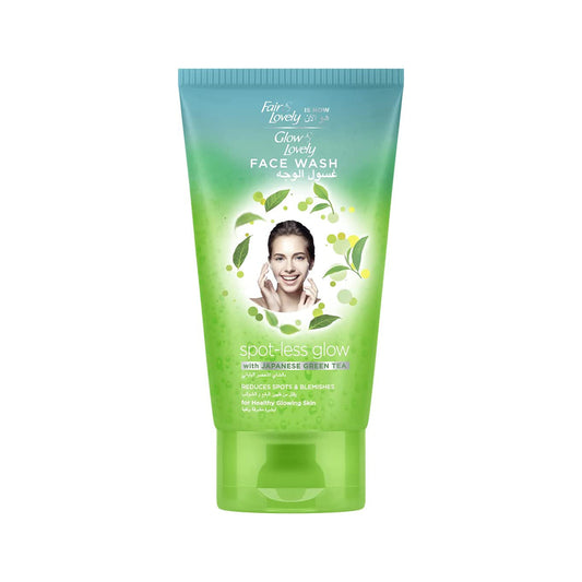 Glow & Lovely Formerly Fair & Lovely Face Wash With Japanese Green Tea Spotless Glow To Reduce Spots And Blemishes, 150ml