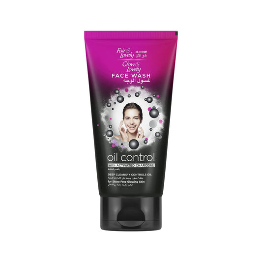 Glow & Lovely Formerly Fair & Lovely Face Wash With Activated Charcoal Oil Control To Deep Clean + Control Oil 150ml
