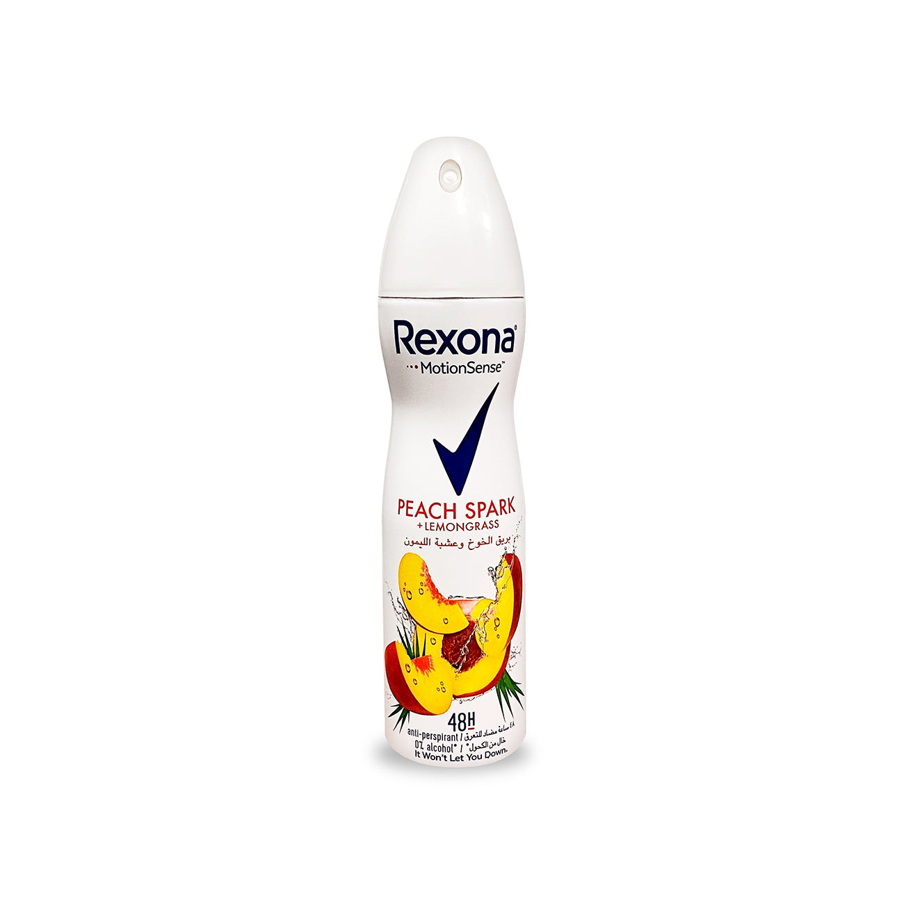 Rexona Deodorant Aerosol Peach Spar + Lemongrass Women, 150ml