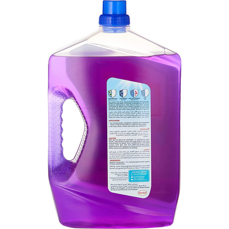 Dac Multi Purpose Disinfectant Lavender 3Litre