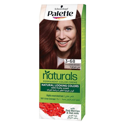 Schwarzkopf Palette Permanent Naturals Color Creme 3-68 Chocolate Brown