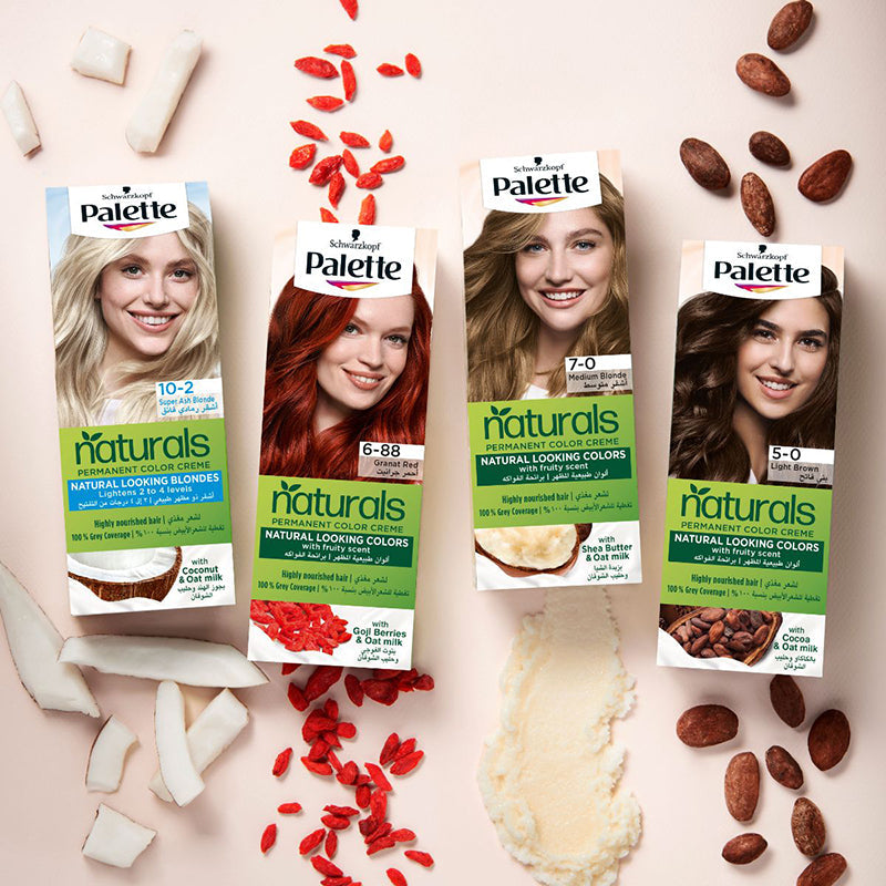 Palette, Hair Colors, Permanent Natural Color, with Shea Butter & Oat Milk, 8-16 Light Ash Blonde - 1 Kit