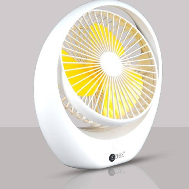 AFRA Japan Portable Compact Fan, 3.7V, 6’’, 1800mAh, With Carrying Handle, Rechargeable, Wide Angle Coverage, Low Noise, G-MARK, ESMA, ROHS, And CB Certified | AF-1010USBF