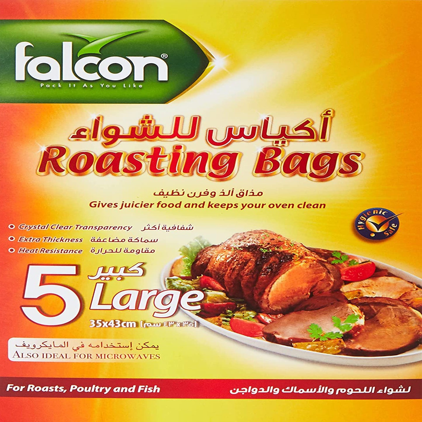 Falcon Roasting Bag 43X35Cm, 5 PCS