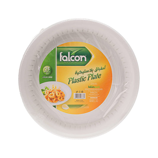 Falcon Plastic Plate 22 Cm M8 - 25 PCS