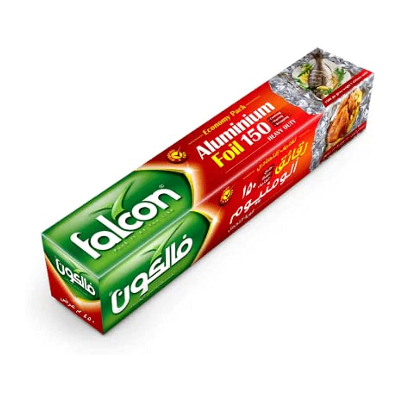 Falcon Heavy Duty Aluminium Foil 1.5KG x 45CM Long Roll, Commercial Grade & Extra Thick, Strong Enough for Food Service Industry