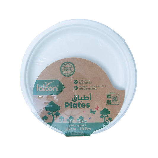 Falcon Bio-Degradable Plates 26cm 10pcs