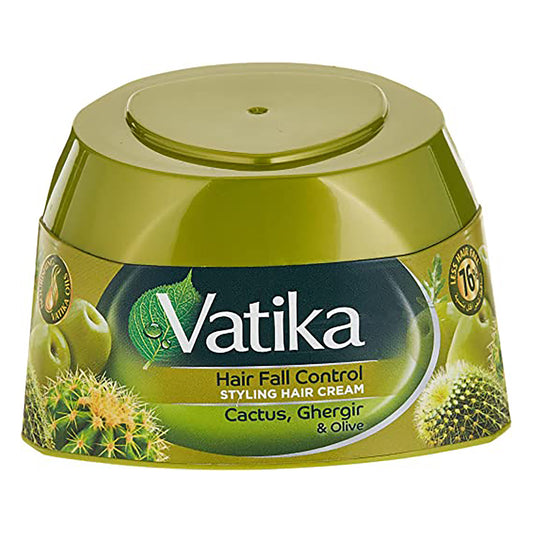 Vatika Naturals Hair Fall Control Hair Cream With Cactus, Ghergir & Olive - 140 ml