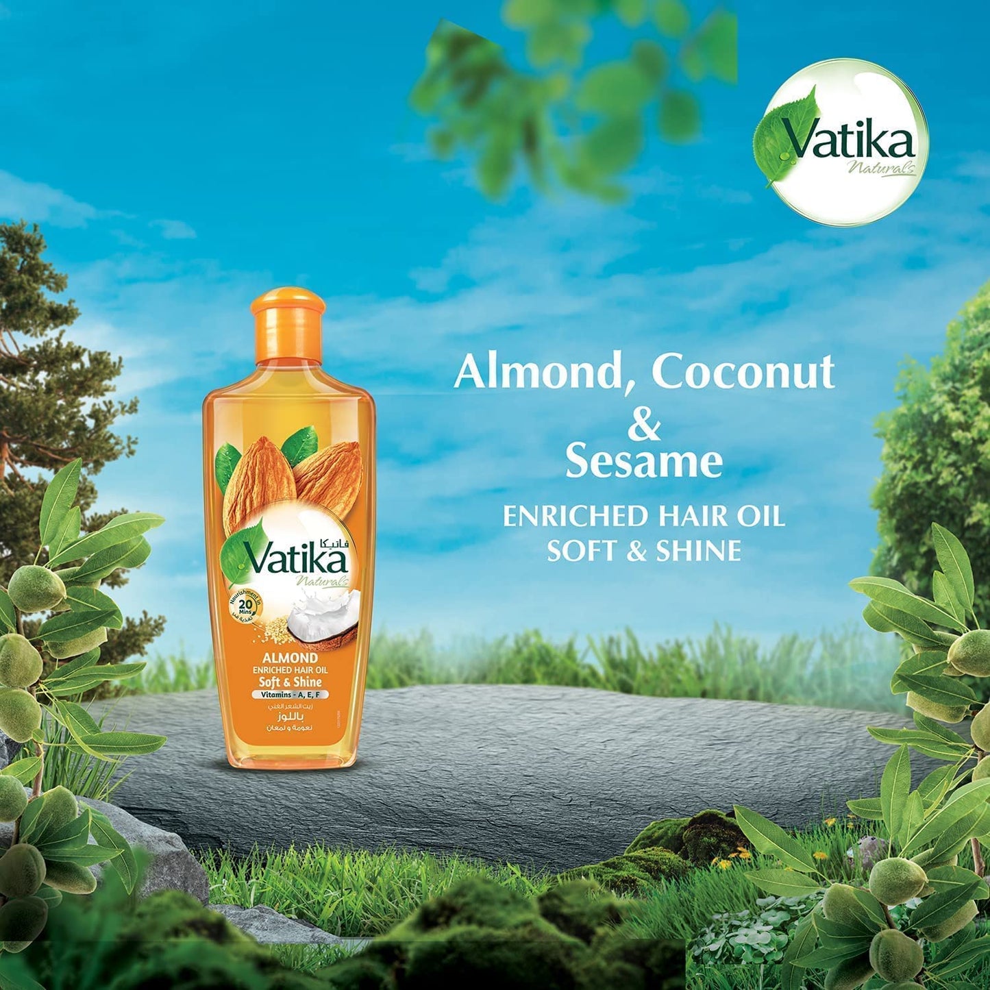 vatika-oil-almond-300mlDabur Vatika Almond Hair Oil 300ml