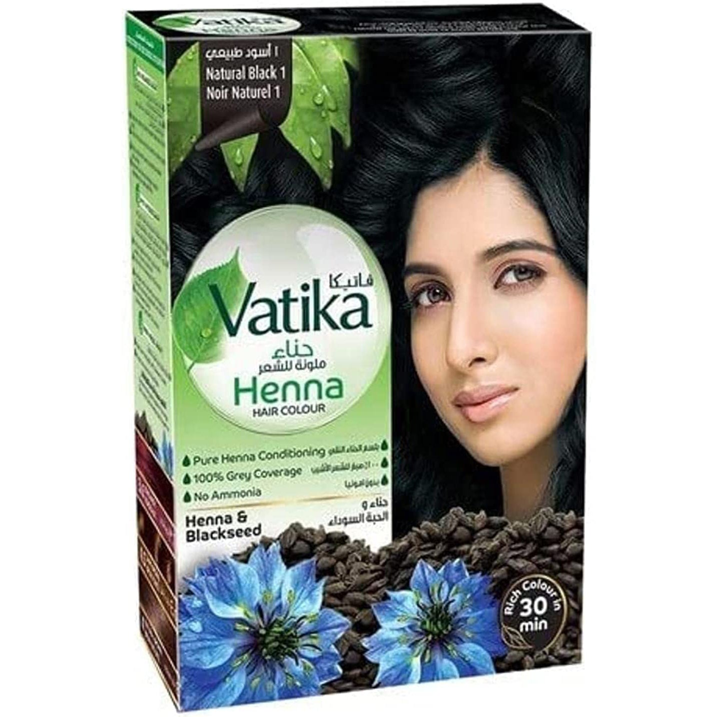 vatika-henna-natural-blackDabur Vatika Henna Hair Colour, Natural Black