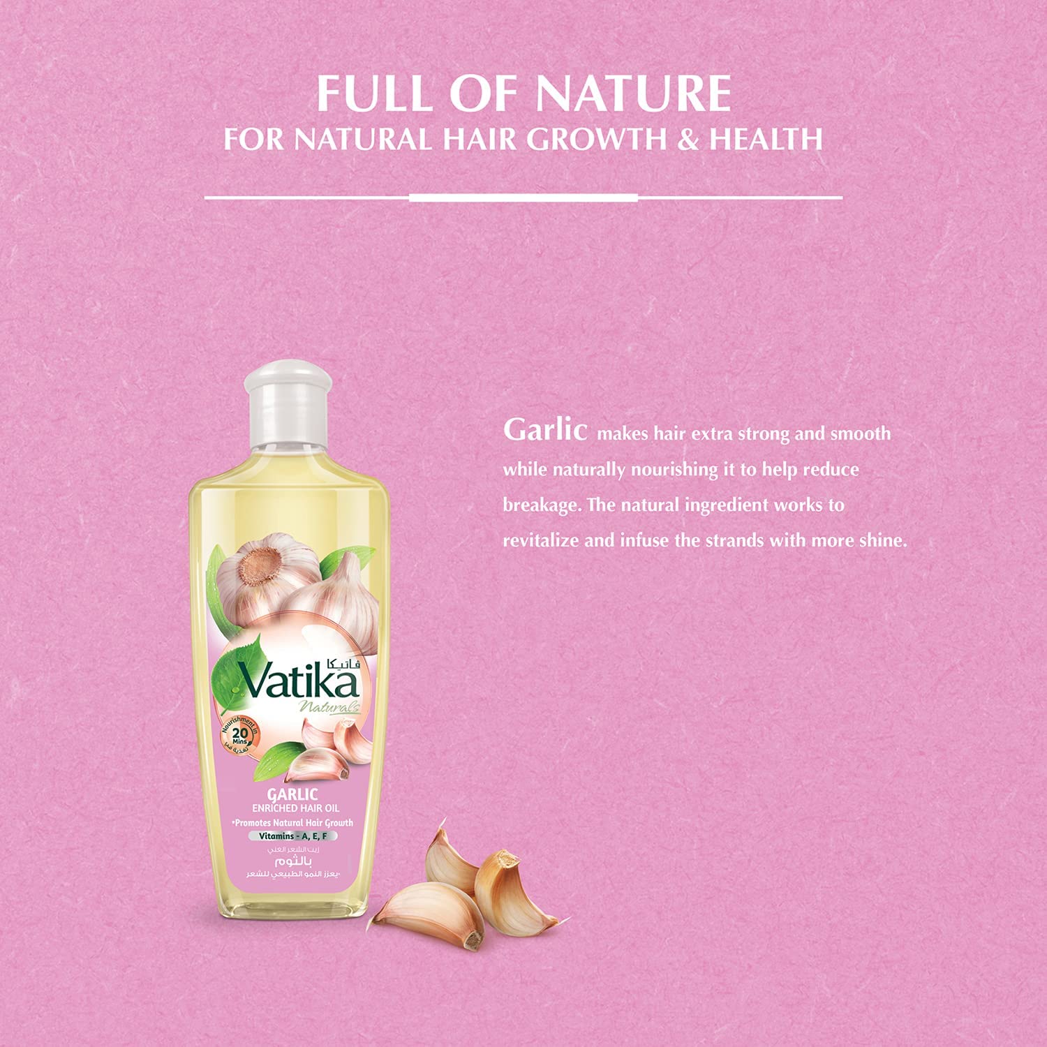 vatika-hair-oil-garlic-200mlVatika Naturals Enriched Hair Oil Promotes Natural Growth Of Hair Garlic 200 Ml