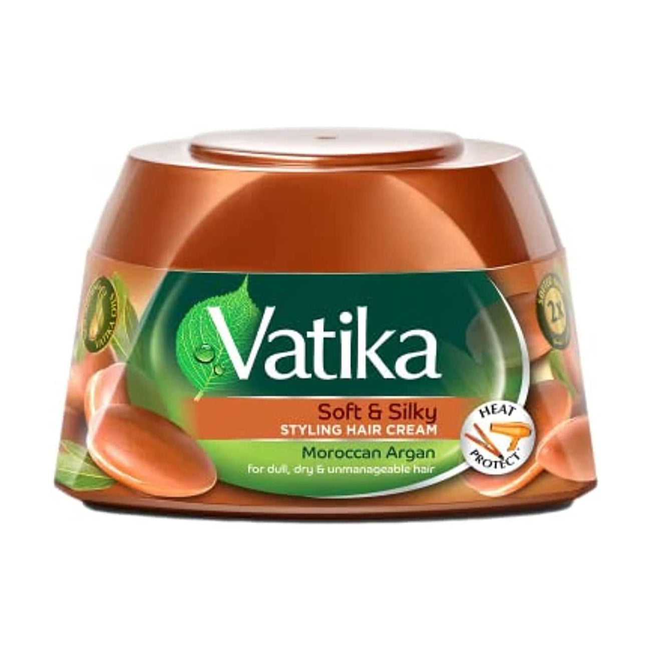 Vatika Naturals Soft & Silky Styling Hair Cream With Moroccan Argan - 210 Ml