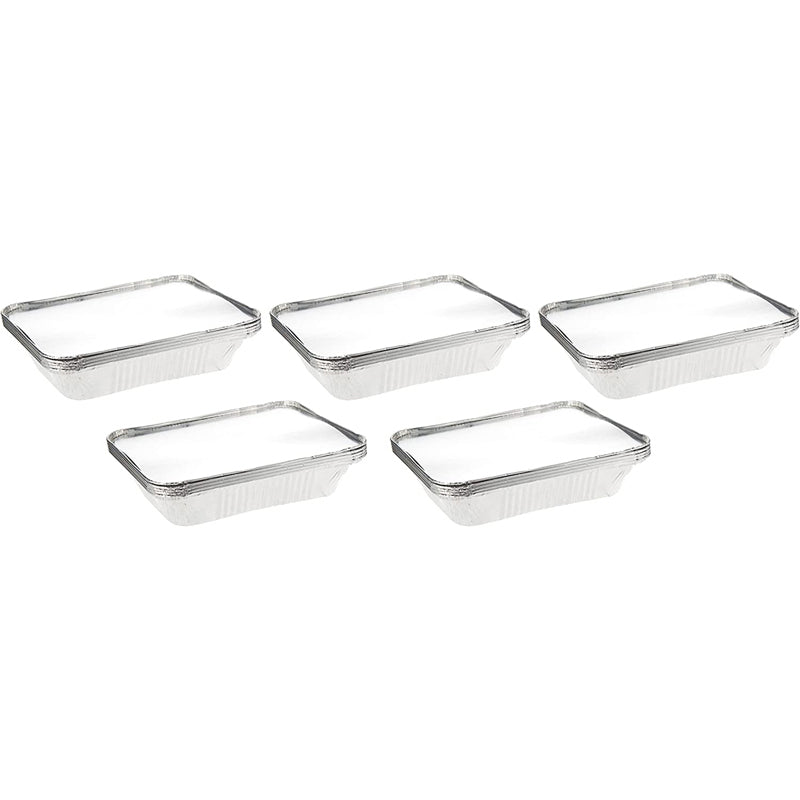 Hotpack Disposable Aluminum Containers With Lid- 3650Cc, 5Pcs