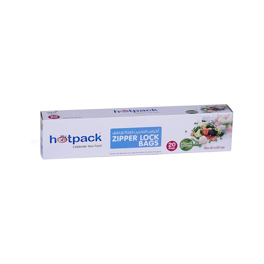 Hotpack Plst Zppr Locks Bag 27X30cm 20PCS