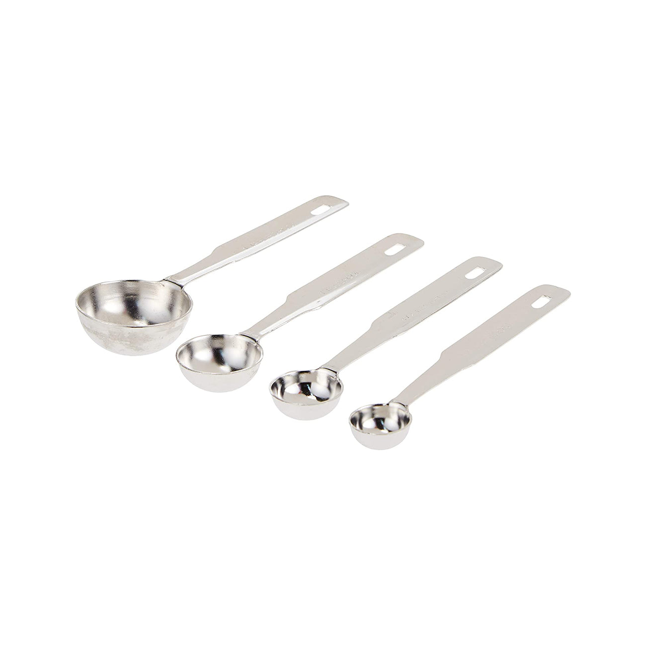 Raj Measuring Spoons -Silver, Stainless Steel Material,4 piece set