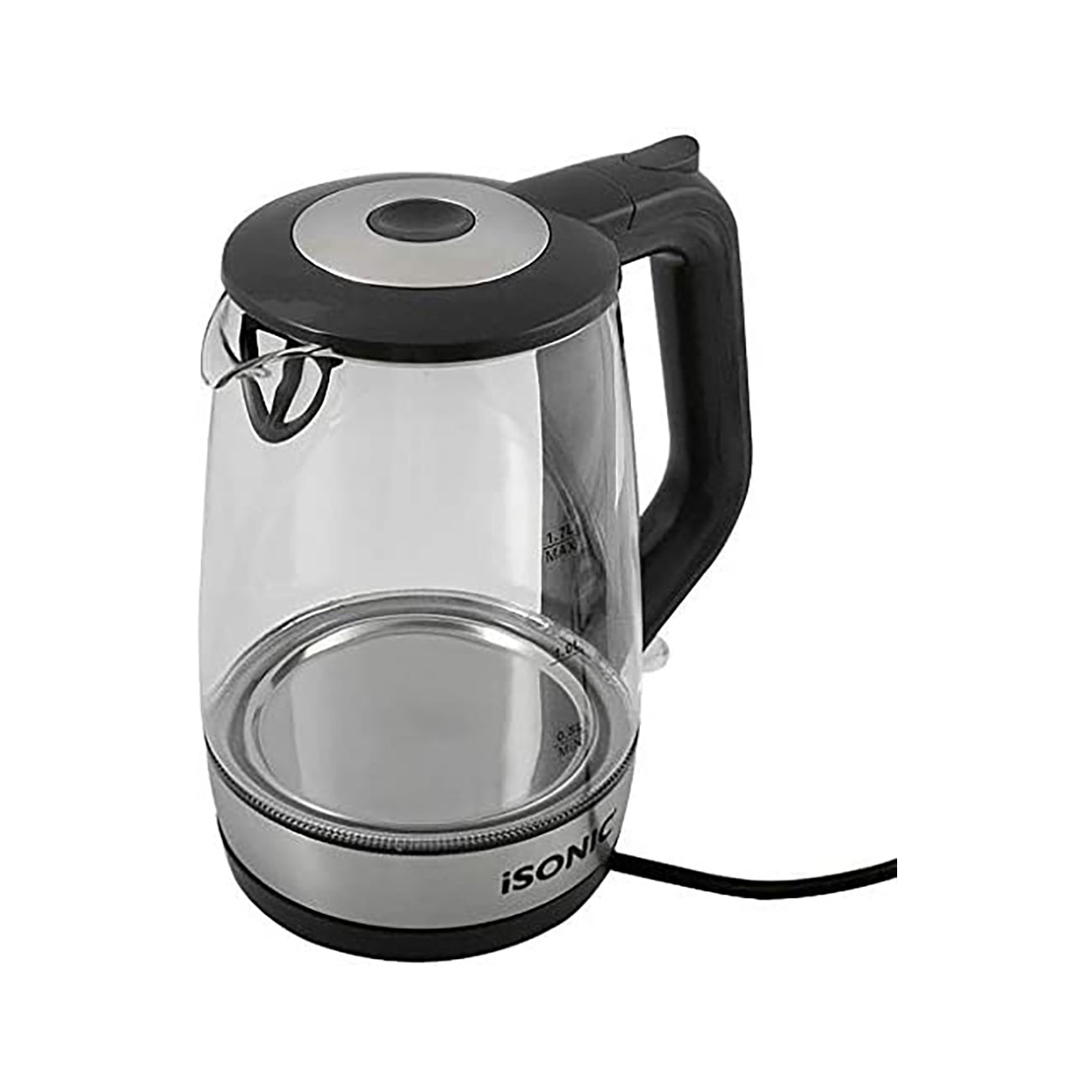 iSONIC PREMIUM GLASS KETTLE SAFE & HEALTHY, HIGH BOROCILICATE GLASS BODY ELECTRIC KETTLE 1.7 Liter 2200 Watts SAFE & HEALTHY, HIGH BOROCILICATE GLASS BODY ELECTRIC KETTLE 1.7 Liter 2200 Watts