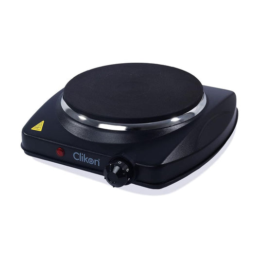 Clikon - Single Design Hot Plate, Variable Temperature Control, Over Heat Protection, Black, 1500 Watts - CK4285
