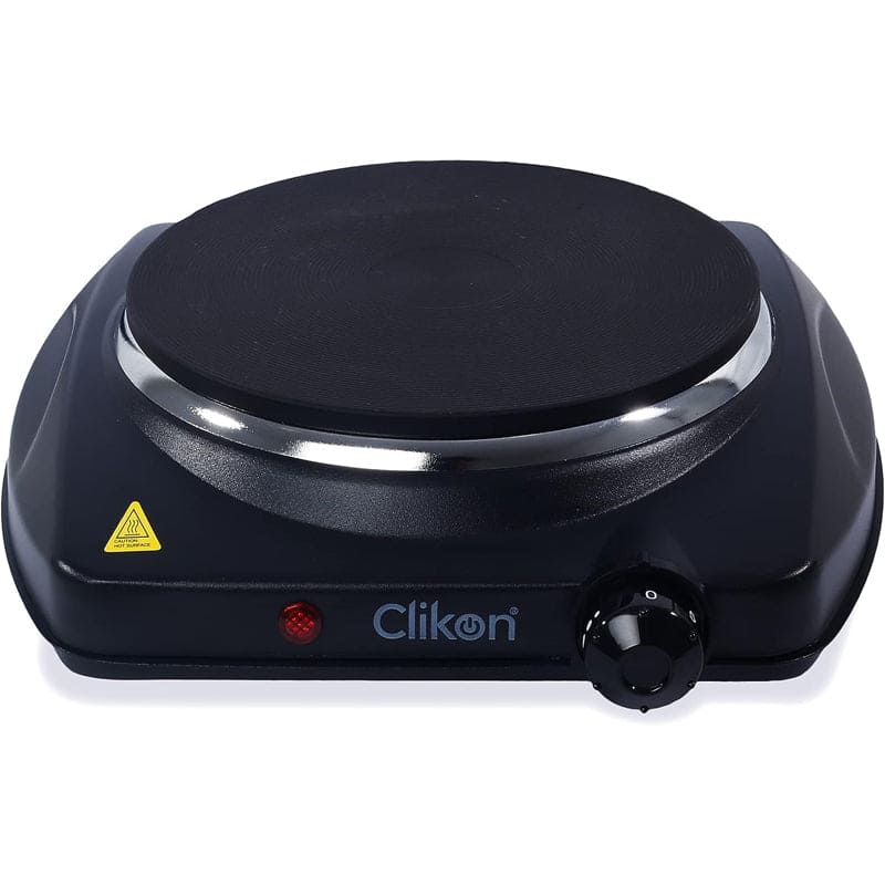 Clikon - Single Design Hot Plate, Variable Temperature Control, Over Heat Protection, Black, 1500 Watts - CK4286