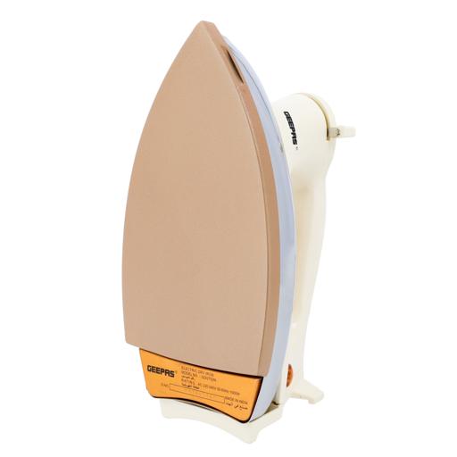 Electric Dry Iron, Golden Ceramic Soleplate Iron, GDI2752N | 1000W Heavy Weight Iron with Adjustable Temperature | Pilot Indicator Lamp | Overheat Protection | Swivel Cord