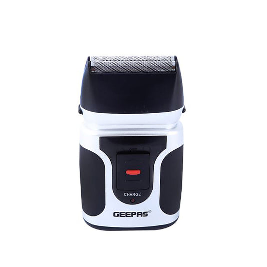 Geepas 2-In-1 Men's Shaver - Mini Travel Rechargeable Precision Foil Shaver With Precision Sideburns Trimmer - Portable Dry & Wet Use Shaver - 2 Rapid Reciprocating Blades
