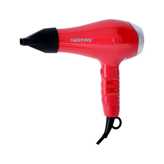 Geepas 1500W Powerful Ionic Hair Dryer | 3-Speed & 3 Temperature Settings | Salon Quality With Cool Shot Function For Frizz-Free Shine