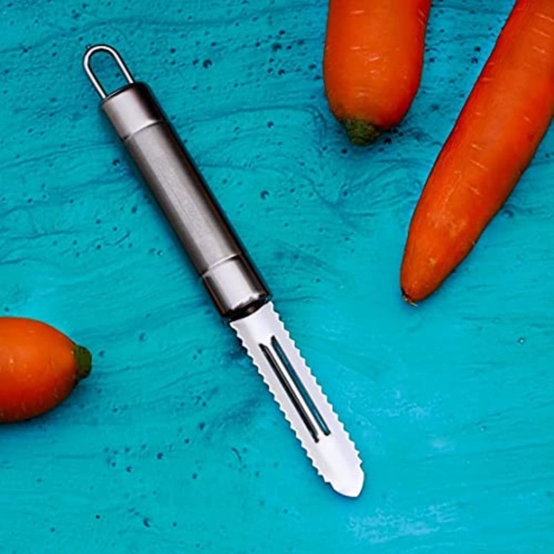 Royalford Professional Stainless Steel Peeler - Lancashire Peeler Perfect for Peeling Vegetables & Fruits - Fish Peeler, Ergonomic Handle, Vegetable and Fruit Peeler/Slicer | 1 Year Warranty