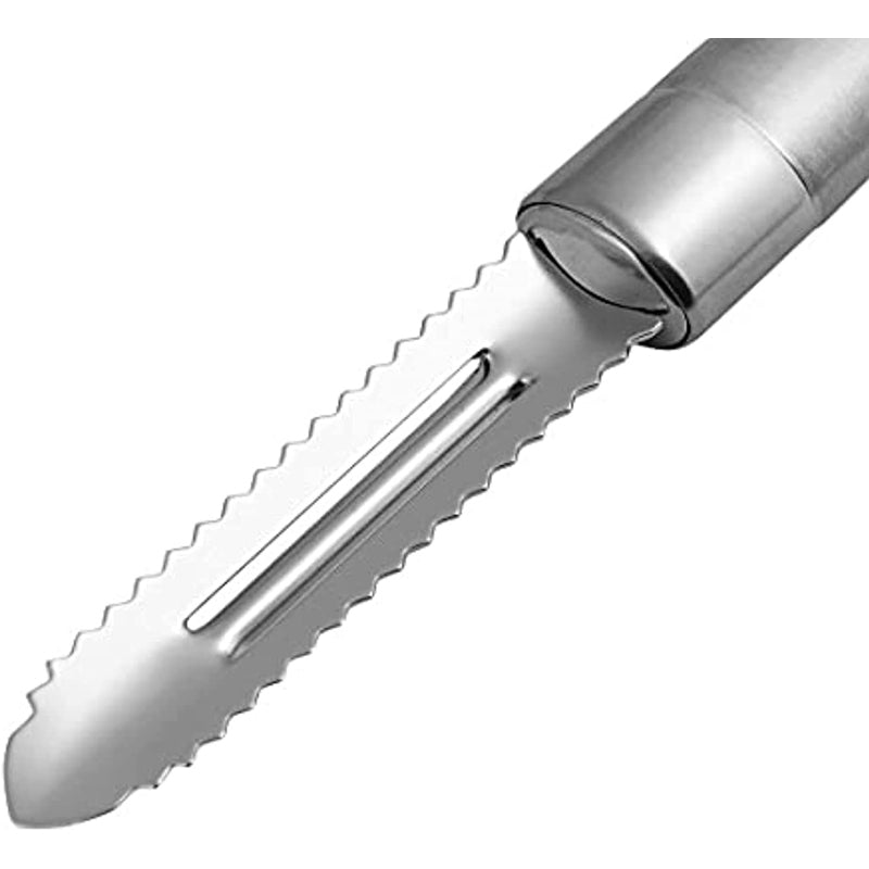 Royalford Professional Stainless Steel Peeler - Lancashire Peeler Perfect for Peeling Vegetables & Fruits - Fish Peeler, Ergonomic Handle, Vegetable and Fruit Peeler/Slicer | 1 Year Warranty