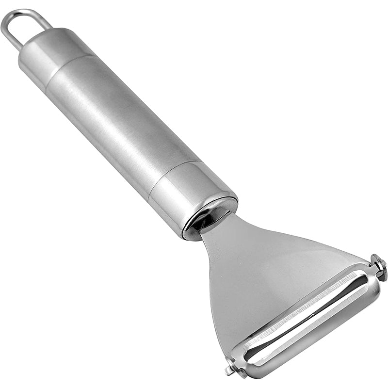 Royalford Professional Stainless Steel Triangular Peeler - Lancashire Peeler Perfect for Peeling Vegetables & Fruits – Y-Shape Slicer with Hanging Loop – Fruit Vegetable Peeler/Slicer for Quick Smooth